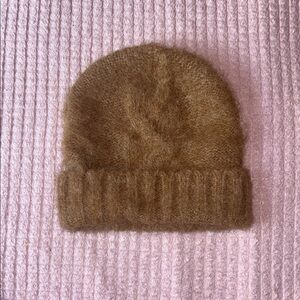 Urban Outfitters Tan Knit Hat